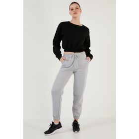 Lela 5864276K Gri Melanj Kadın Eşofman Altı