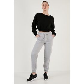 Lela 5864276K Gri Melanj Kadın Eşofman Altı