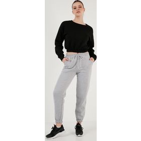 Lela 5864276K Gri Melanj Kadın Eşofman Altı