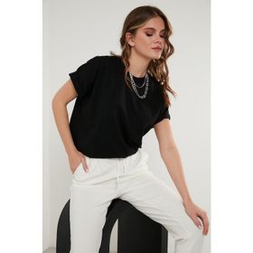 Lela 5864489 Siyah Kadın T Shirt