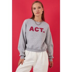 Lela 5864879 Gri Kadın Sweatshirt