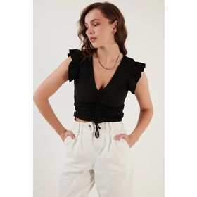 Lela 5865015 Siyah Kadın Bluz