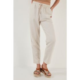Lela 5865019 Bej Kadın Pantolon