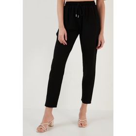 Lela 5865019 Siyah Kadın Pantolon