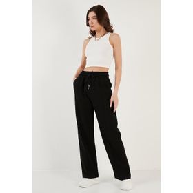 Lela 5865022 Siyah Kadın Pantolon