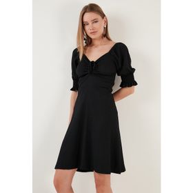 Lela 5865034 Siyah Kadın Elbise