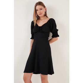 Lela 5865034 Siyah Kadın Elbise