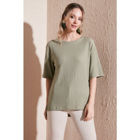 Lela 5865365 Olive Kadın Bluz