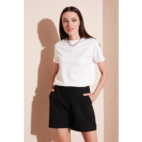 Lela 5865400 Siyah Kadın T-shirt