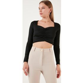 Lela 5865401 Siyah Kadın Bluz