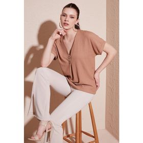 Lela 5865567 Bisküvi Kadın Bluz