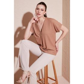 Lela 5865567 Bisküvi Kadın Bluz