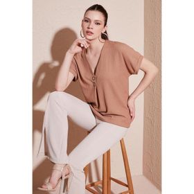 Lela 5865567 Bisküvi Kadın Bluz