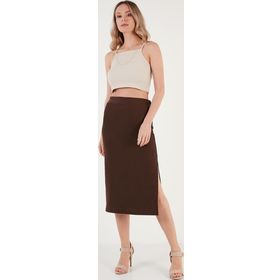 Lela 5865600 Kahve Kadın Etek