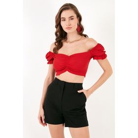 Lela 5865601 Kırmızı Kadın Bluz