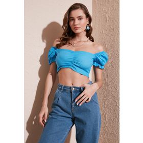 Lela 5865601 Mavi Kadın Bluz