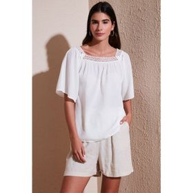 Lela 5865652 Ekru Kadın Bluz