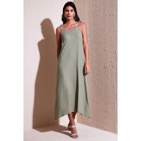 Lela 5865732 Olive Kadın Elbise