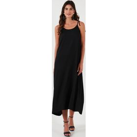 Lela 5865732 Siyah Kadın Elbise