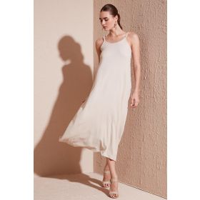 Lela 5865732 Taş Rengi Kadın Elbise