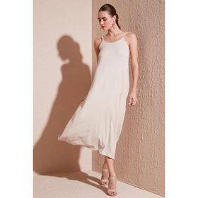 Lela 5865732 Taş Rengi Kadın Elbise