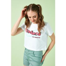 Lela 6001011 Beyaz Kadın T-shirt