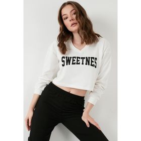 Lela 6001028 Ekru Kadın Sweatshirt