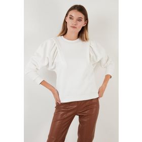 Lela 601MS0183 Camel Kadın Sweatshirt