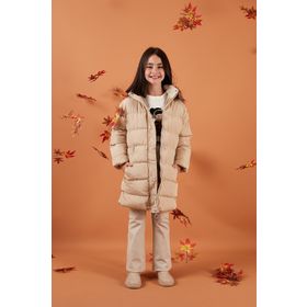 Lela 6028720 Ekru Kız Çocuk Mont