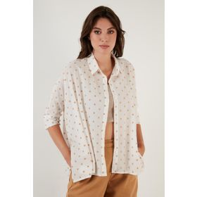 Lela 6058192 Camel Kadın Gömlek