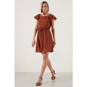 Lela 6058386 Yeşil Kadın Elbise