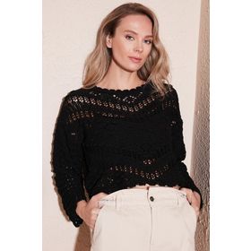 Lela 6071511 Ajurlu Bisiklet Yaka Triko Örme Kadın Kazak