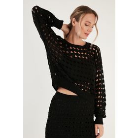 Lela 6071533 Ajurlu Triko Örme Kadın Kazak