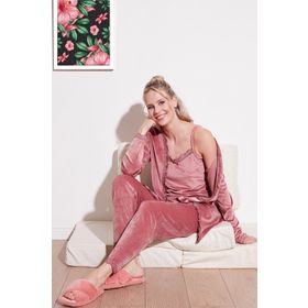 Lela 6095545 Siyah Kadın Pijama Takımı
