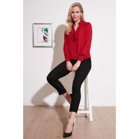 Lela 611BZ0047 Bordo Kadın Gömlek