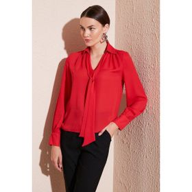 Lela 611BZ0047 Kırmızı Kadın Gömlek