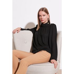 Lela 611BZ0235 Siyah Kadın Bluz