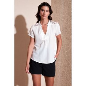 Lela 611BZ0286 Ekru Kadın Bluz