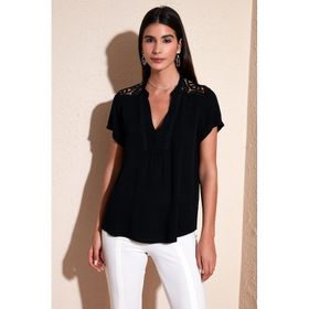 Lela 611BZ0286 Siyah Kadın Bluz