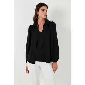 Lela 611BZ0353 Siyah Kadın Bluz