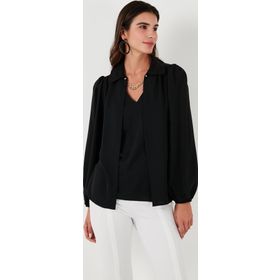Lela 611BZ0353 Siyah Kadın Bluz