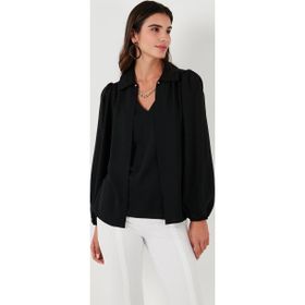 Lela 611BZ0353 Siyah Kadın Bluz