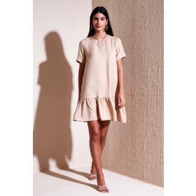 Lela 611EL00520 Bej Kadın Elbise