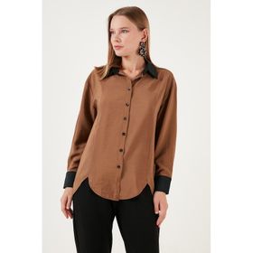 Lela 611GO0178 Camel Kadın Gömlek
