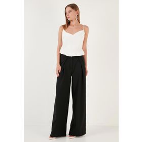 Lela 611PL033 Siyah Kadın Pantolon