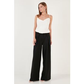 Lela 611PL033 Siyah Kadın Pantolon