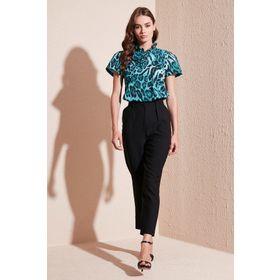 Lela 611SW21112 Leopar Kadın Bluz