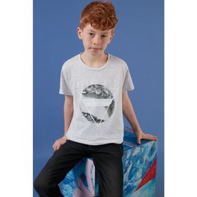 Lela 6211011 Gri Melanj Erkek Çocuk T-shirt