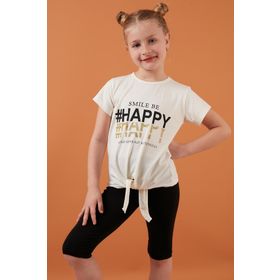Lela 6211018 Ekru Kız Çocuk T-shirt