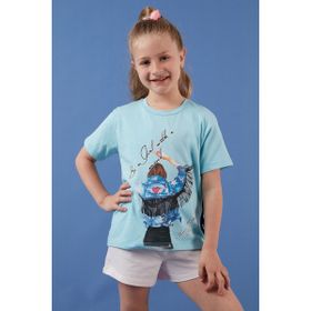 Lela 6211020 Açık Mavi Kız Çocuk T-shirt
